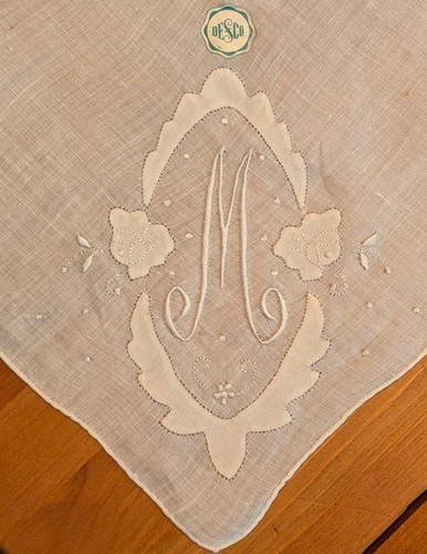 Vtg madera linen - linen, handkerchief
